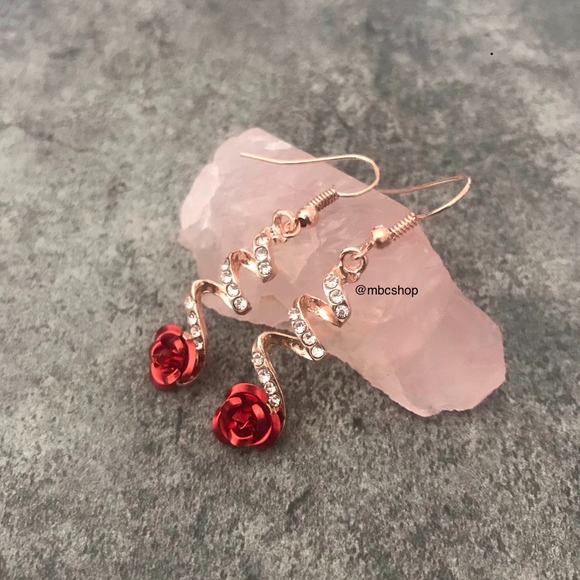 Jewelry - Rose Dangle Earrings